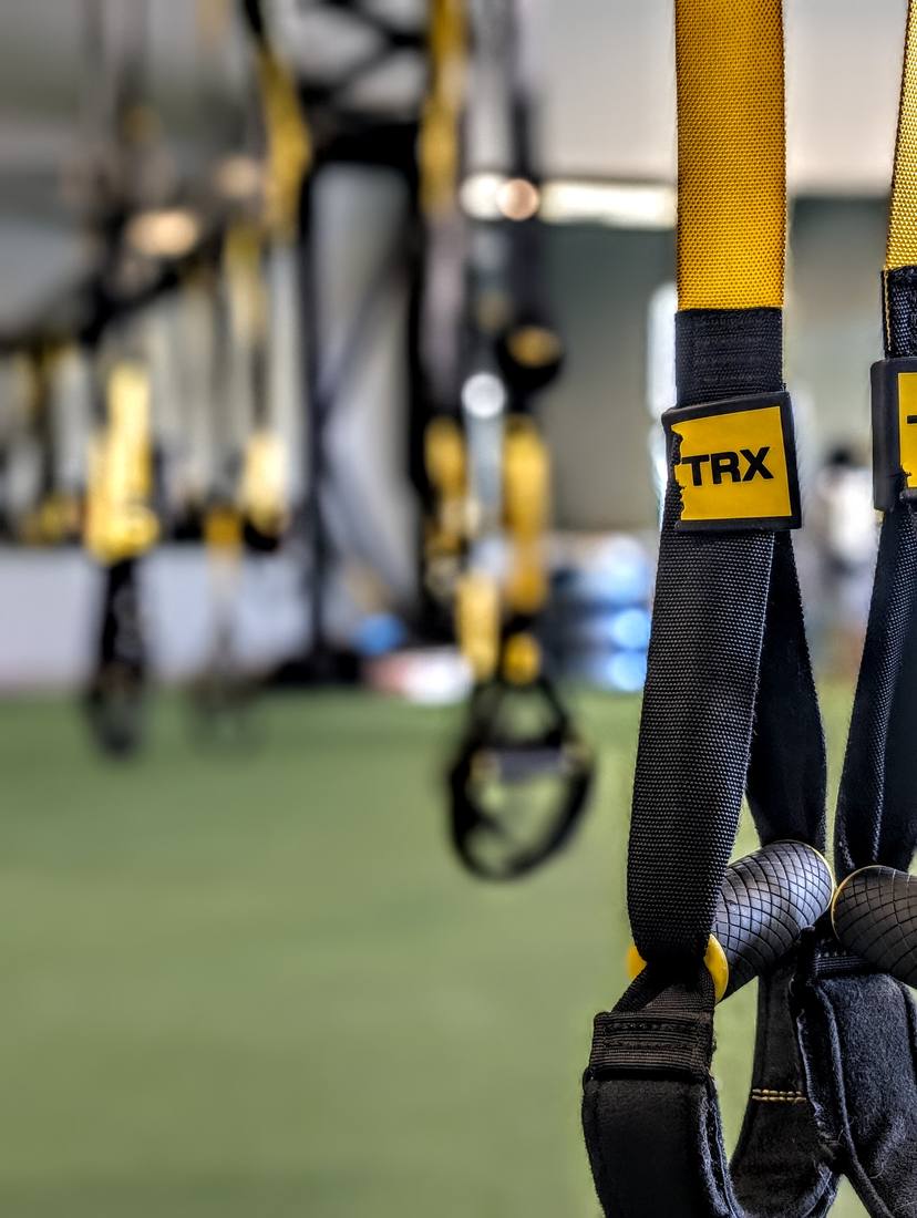 TRX suspension straps in the VIVE Arena