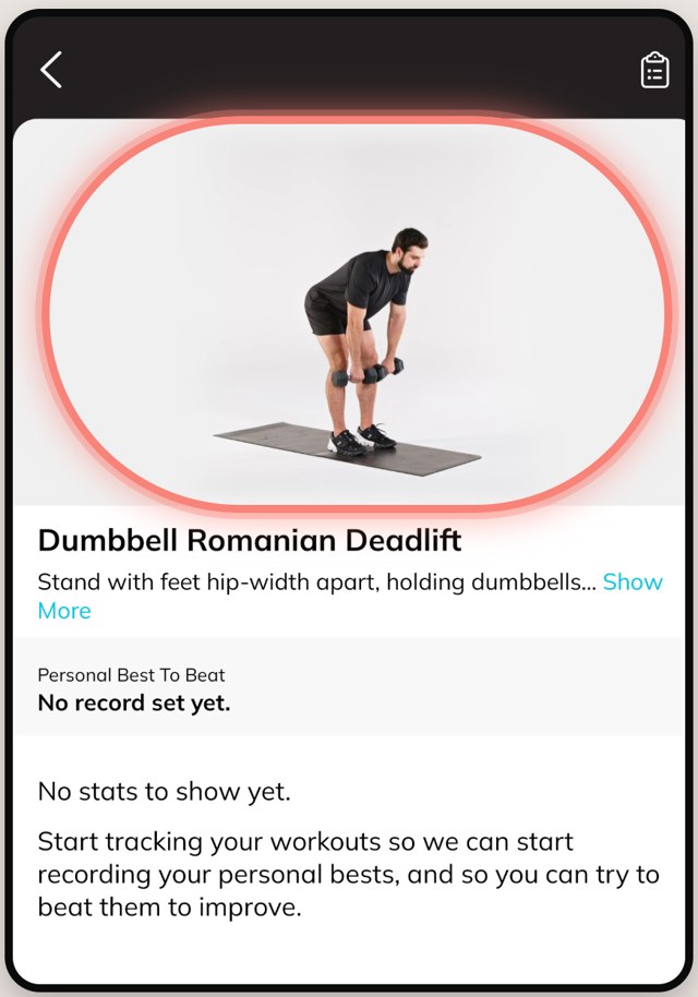 VIVE Coaching showing an exercise demonstration video